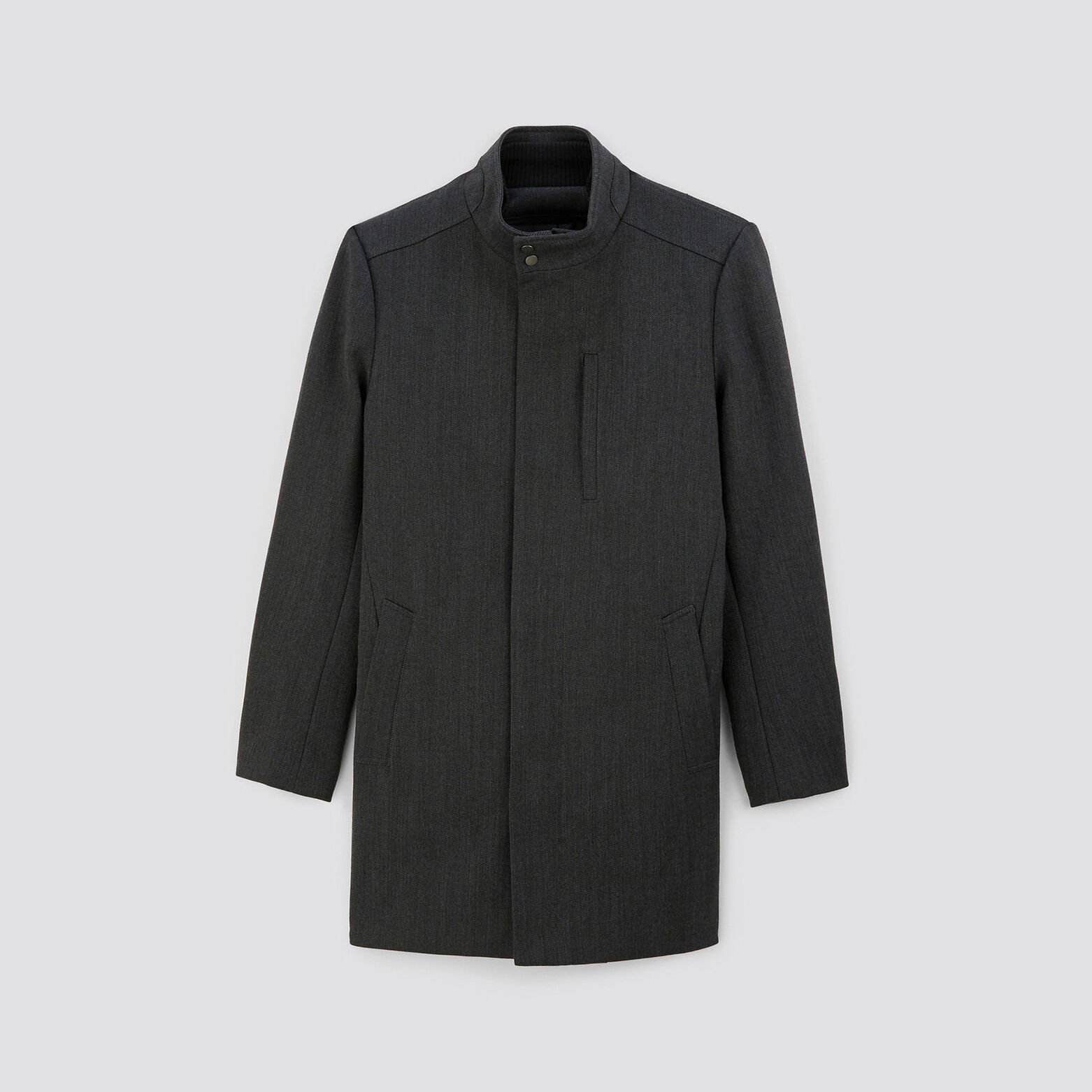 Manteau zipp&eacute; col montant