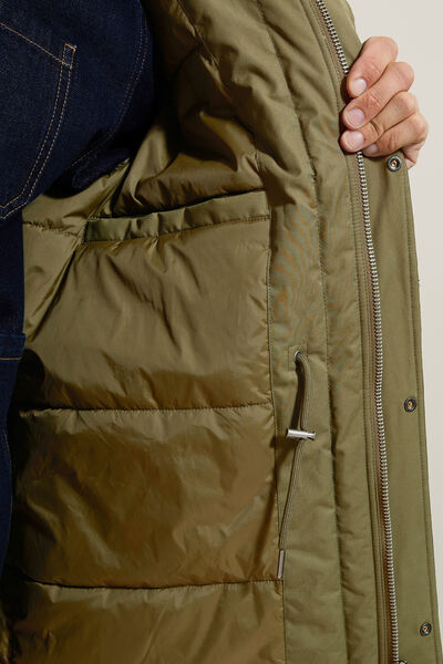 Parka d&eacute;perlante longue