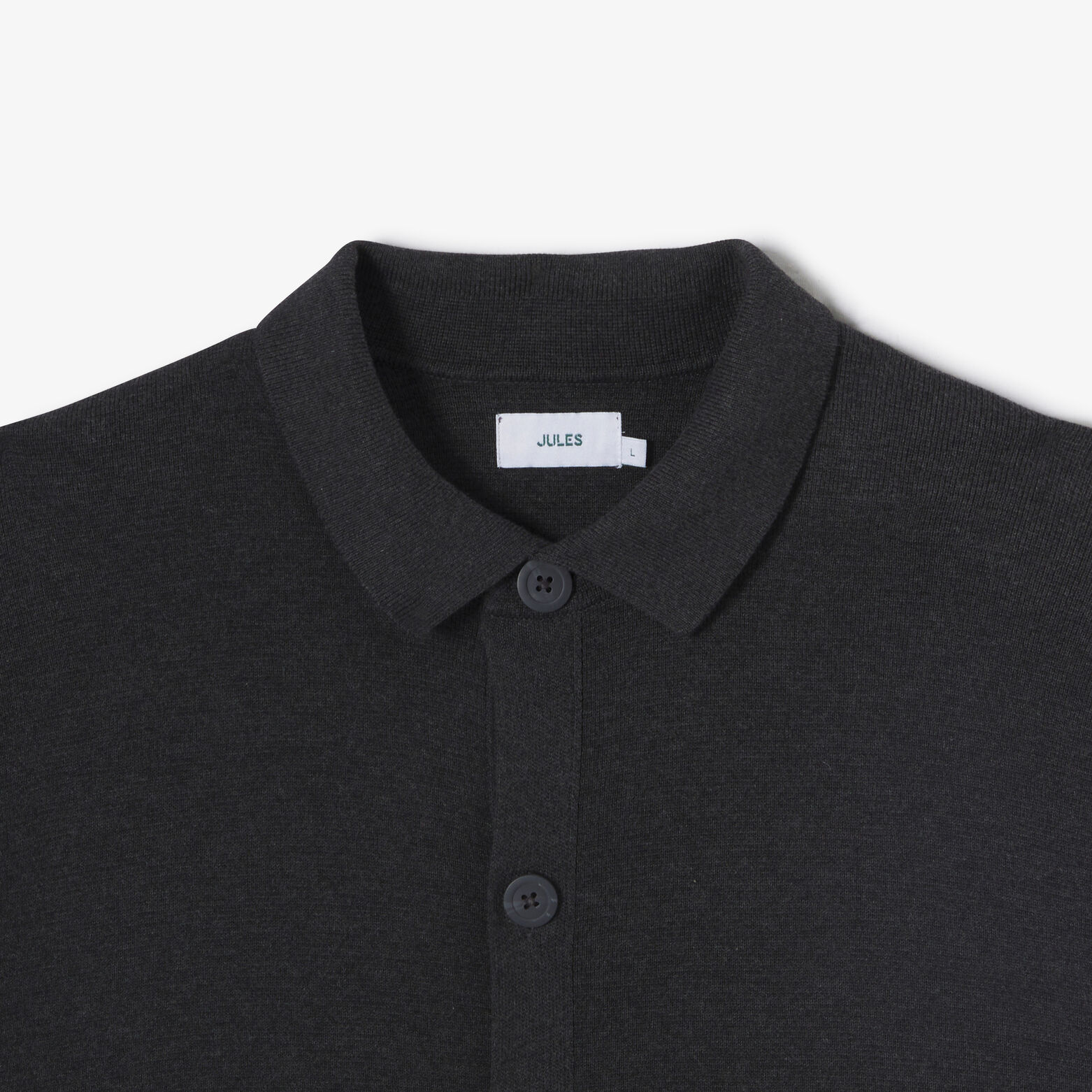 Gilet cardigan boutonn&eacute; col polo