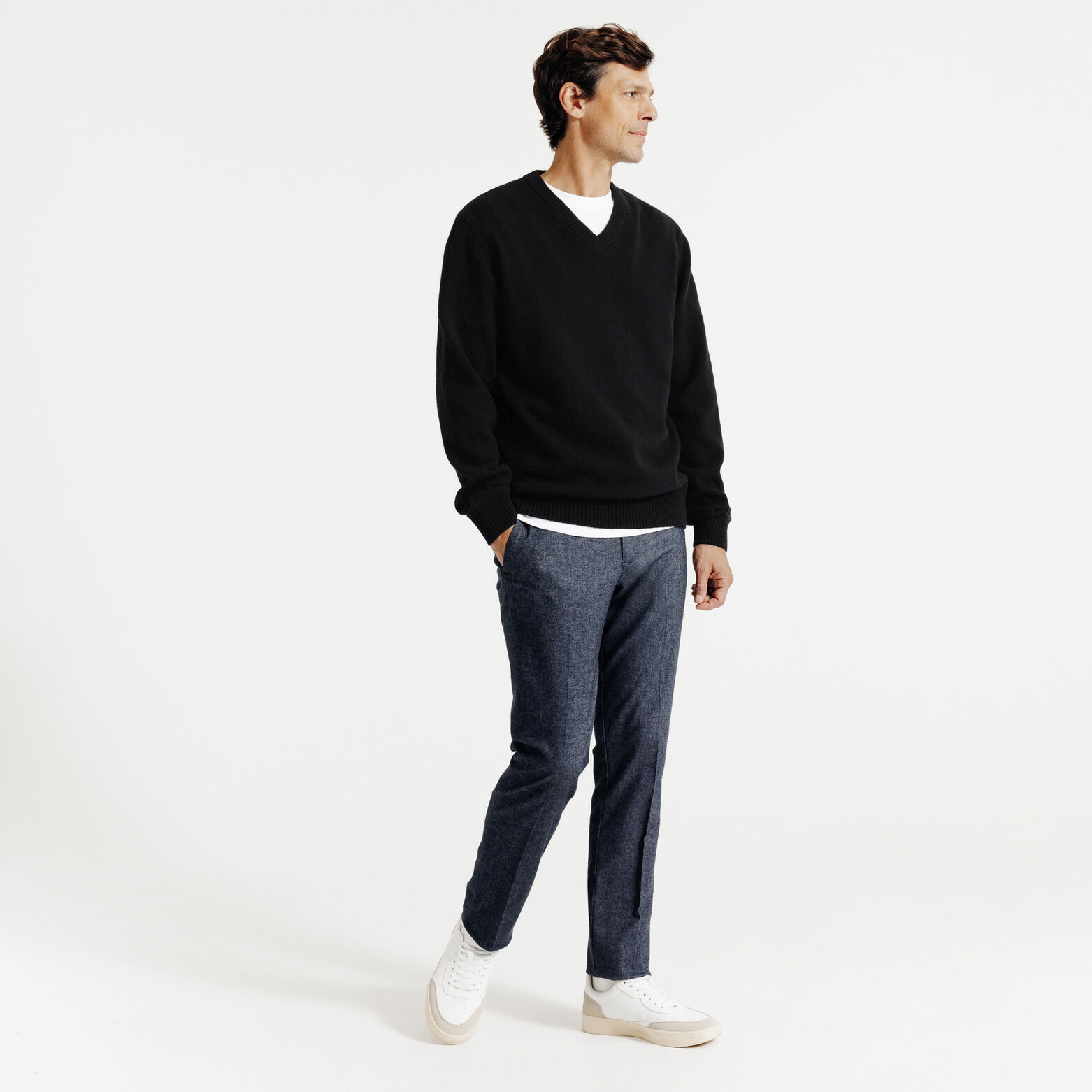 Pull col v lambswool