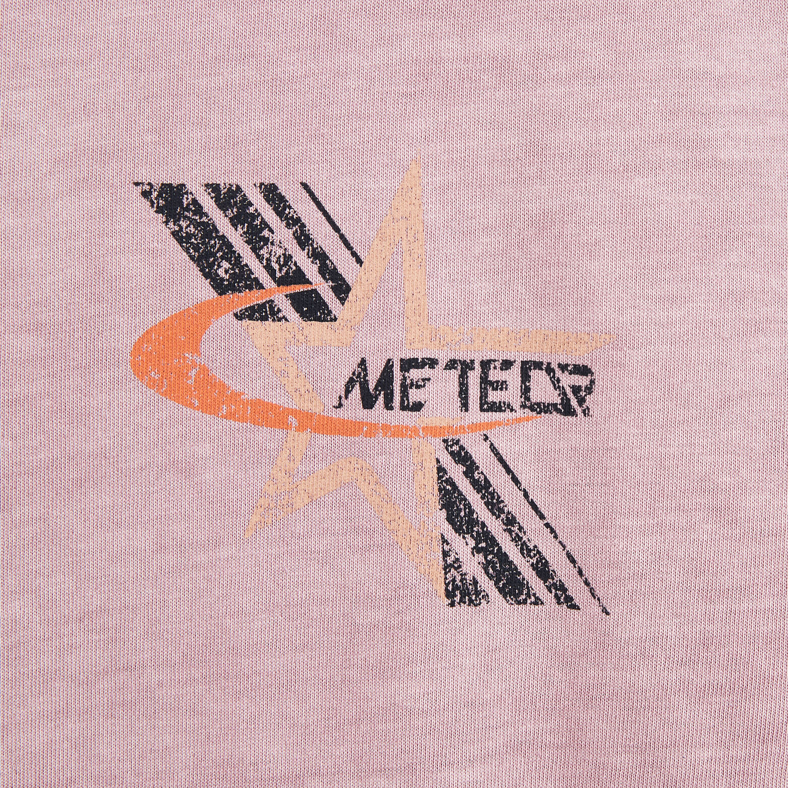 Tee shirt col rond imprim&eacute; poitrine en coton