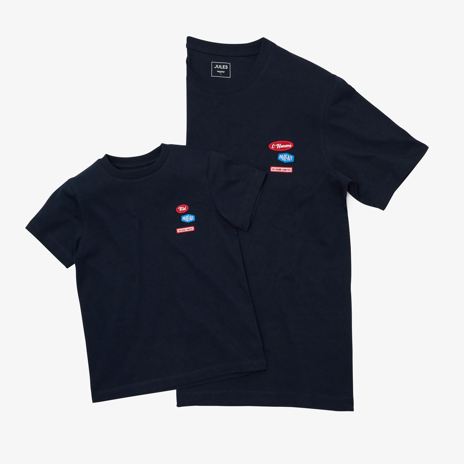 Tee shirt brod&eacute; poitrine en coton