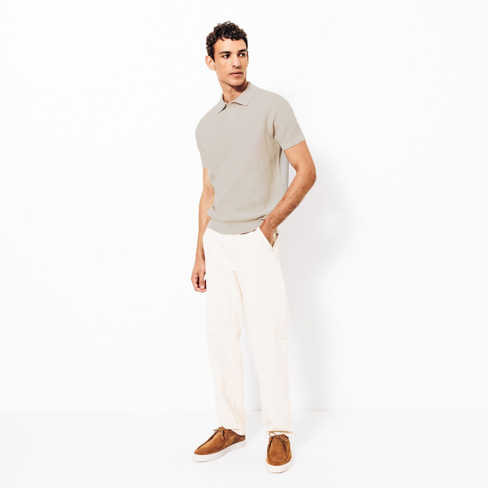 Polo en maille micro piqu&eacute;