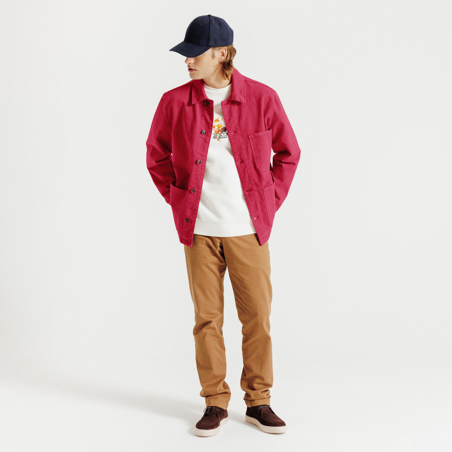 Vest met hemdskraag en knopen