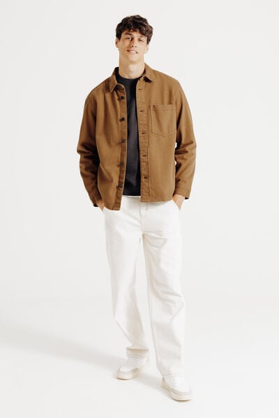 Surchemise en jean coton