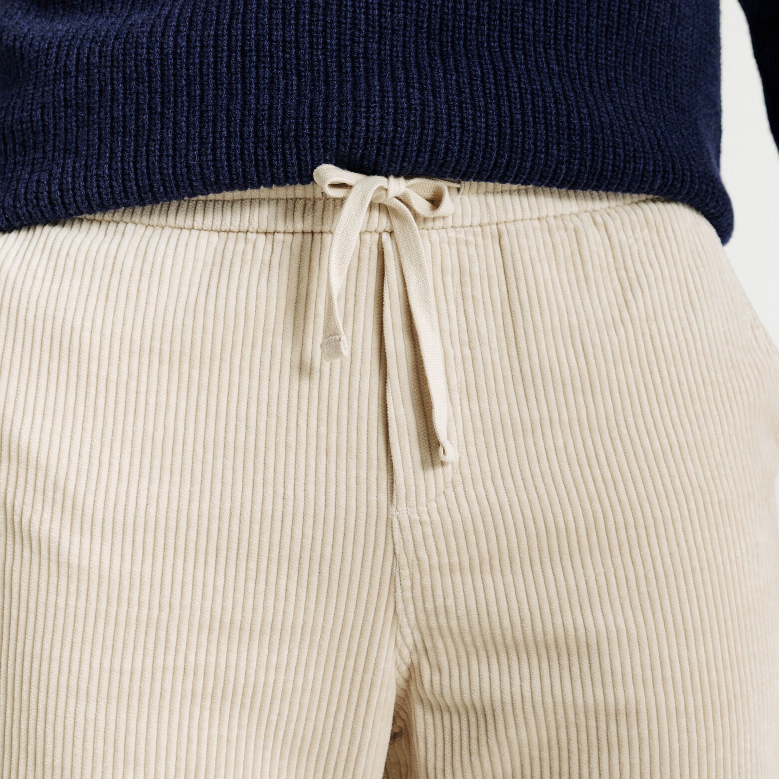 Fluwelen broek met elastische tailleband