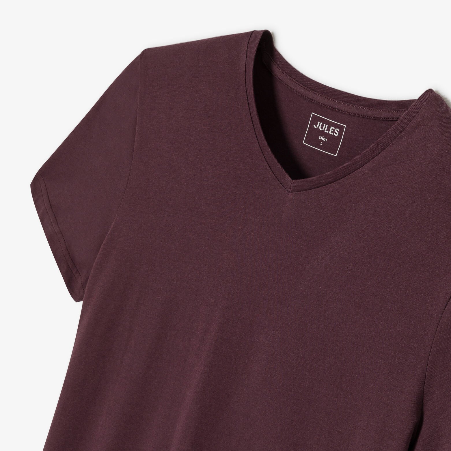 Tee shirt col V en coton