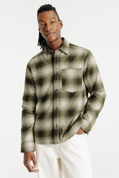 Surchemise doubl&eacute;e en coton