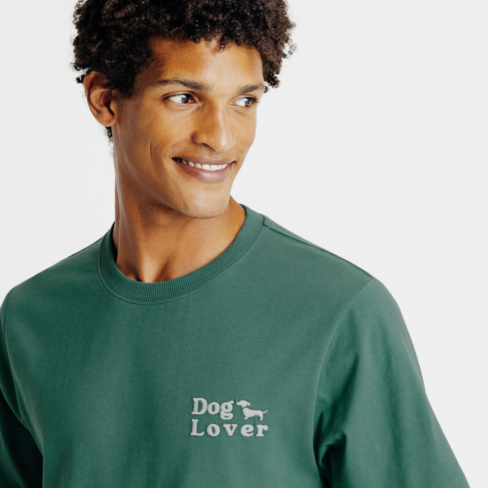 Tee shirt imprim&eacute; poitrine chien