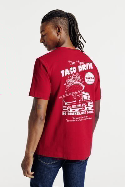 Tee shirt imprim&eacute; devant et dos food