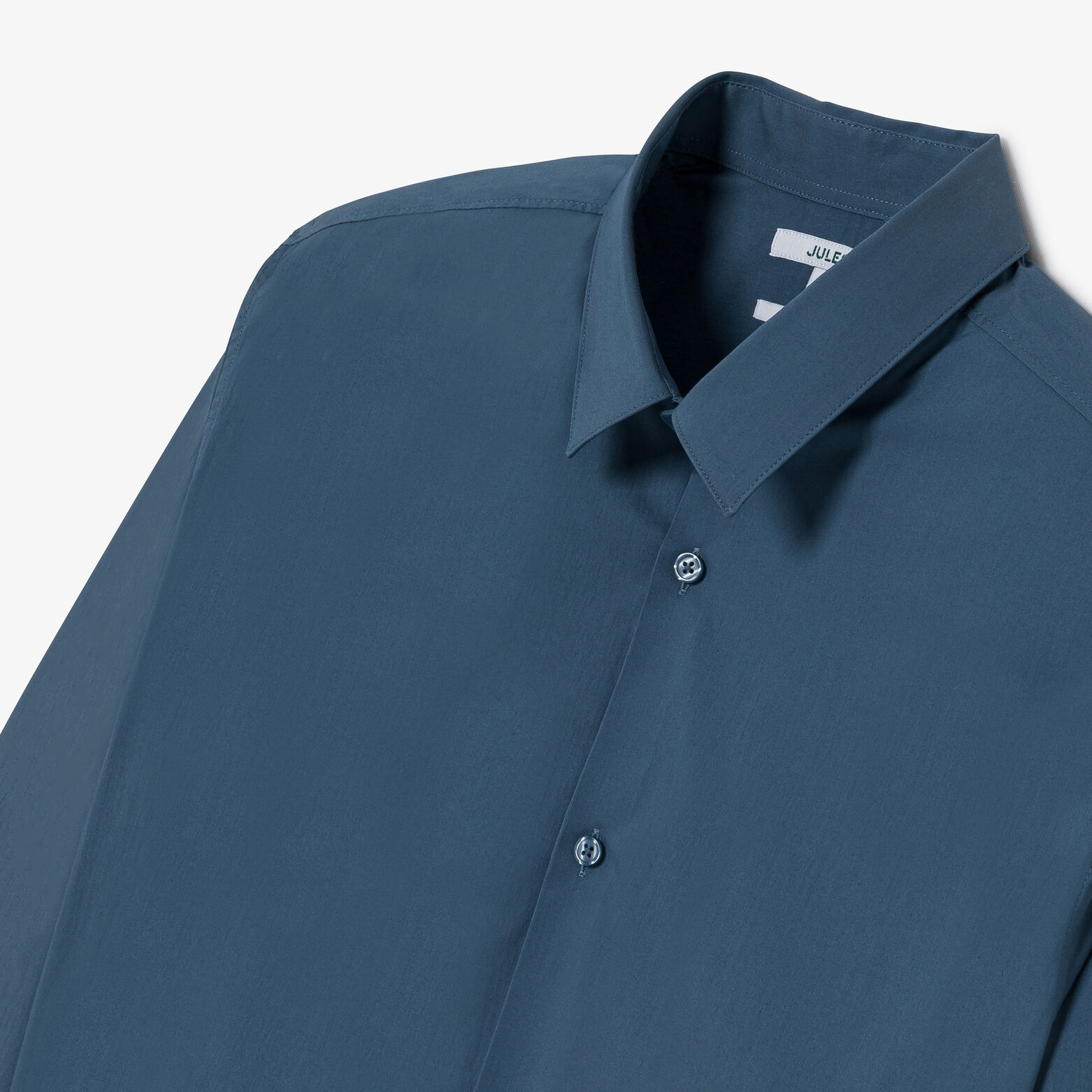 Chemise slim unie coton