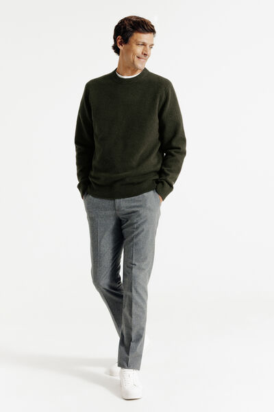 Pull col rond mousseux