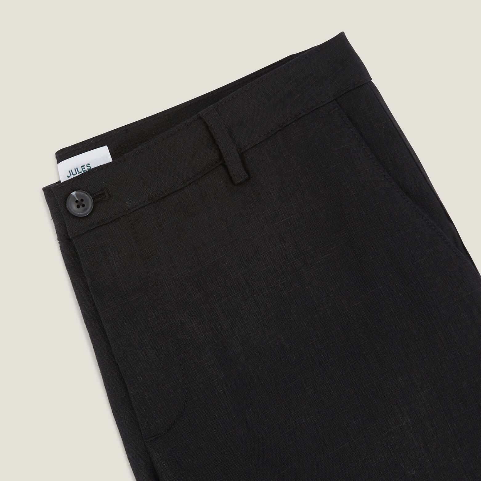 Bermuda chino en lin uni