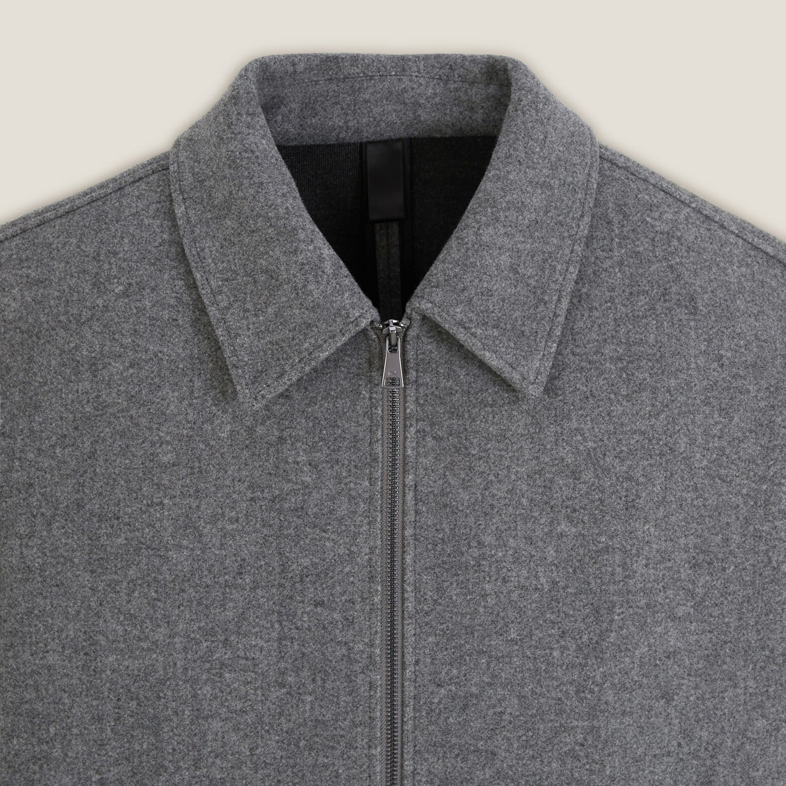Blouson col chemise zipp&eacute;e