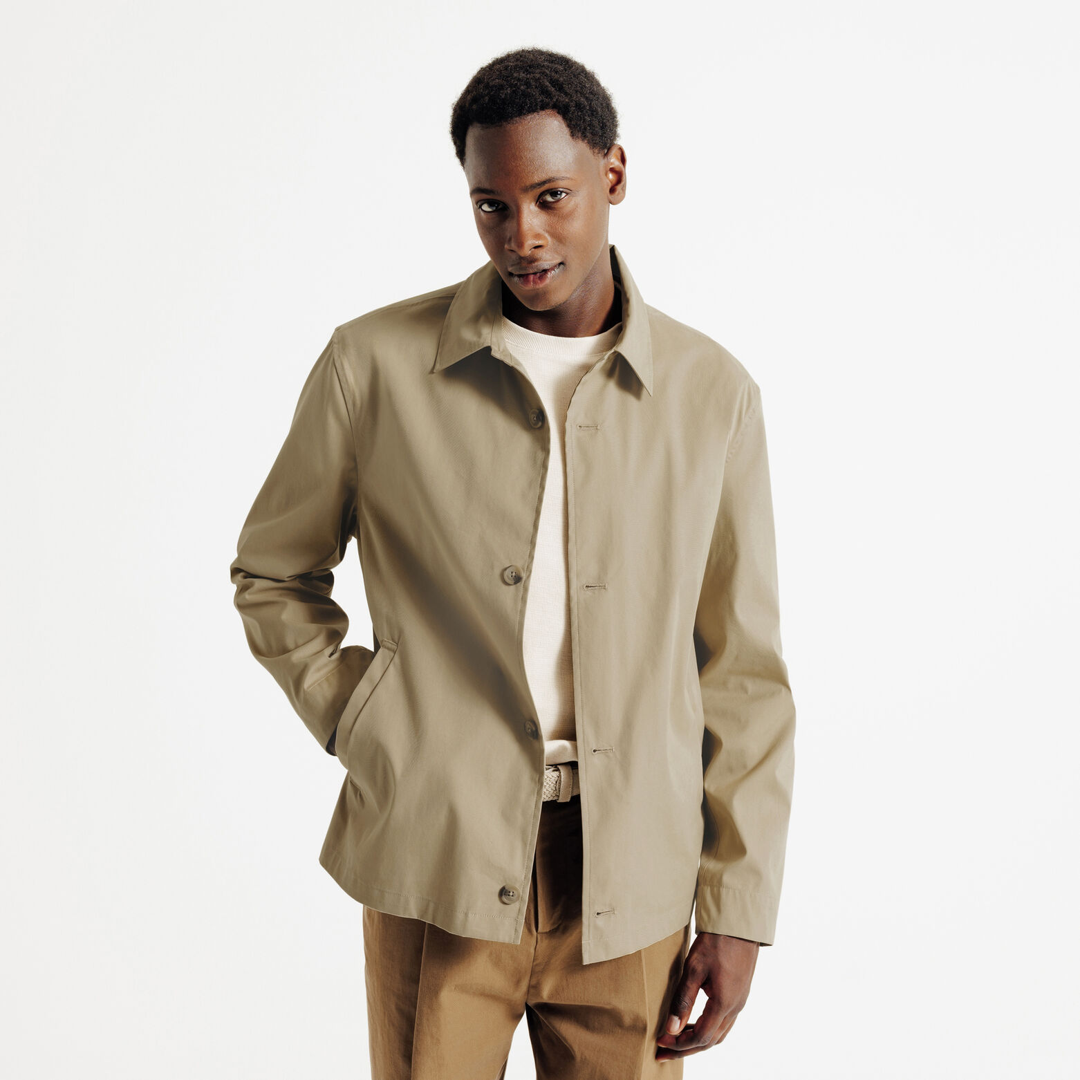 Veste mi-saison col chemise