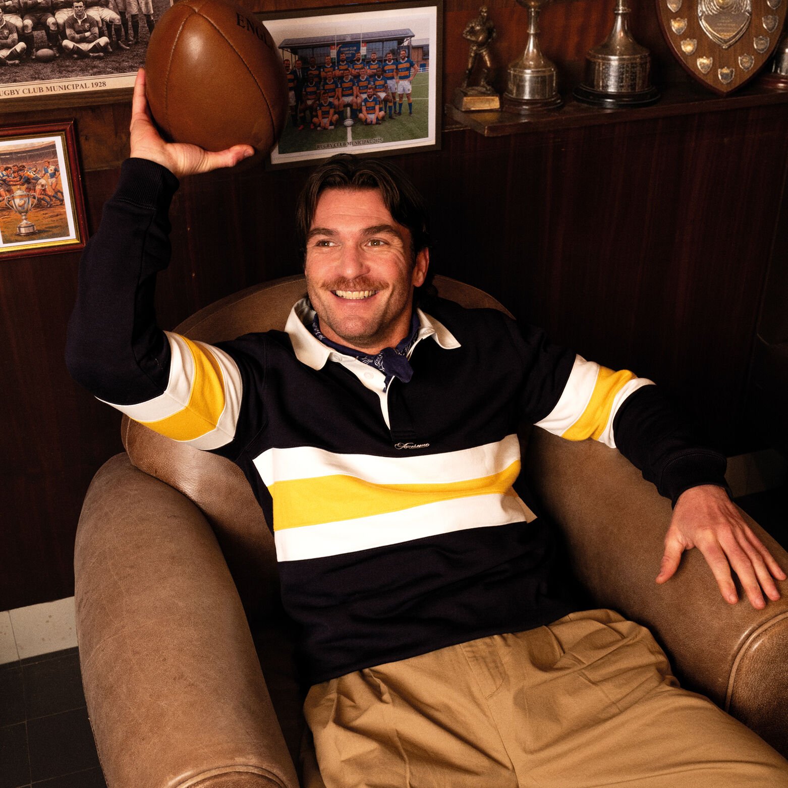 Sweat col polo fantaisie