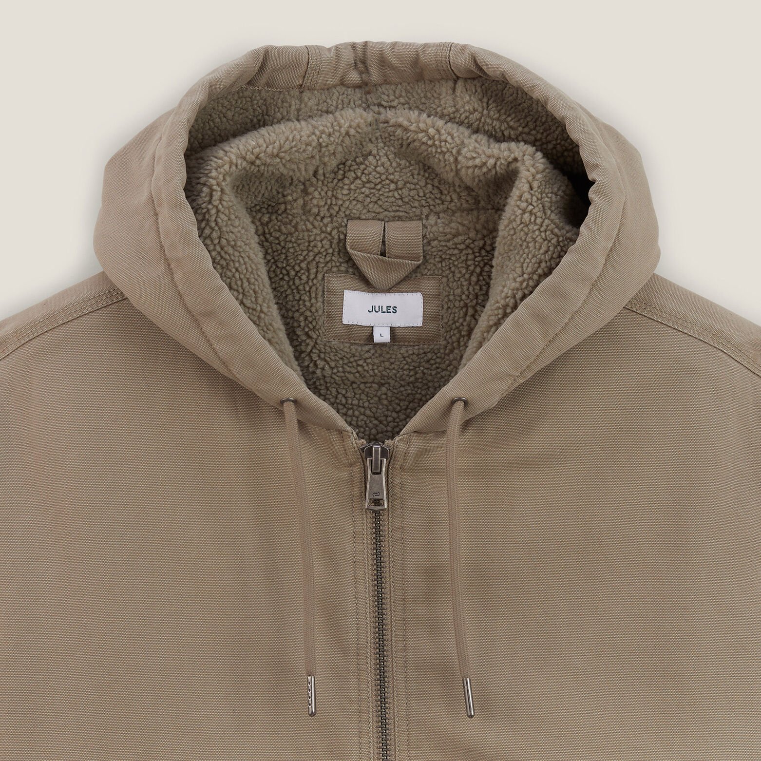 Blouson &agrave; capuche en coton