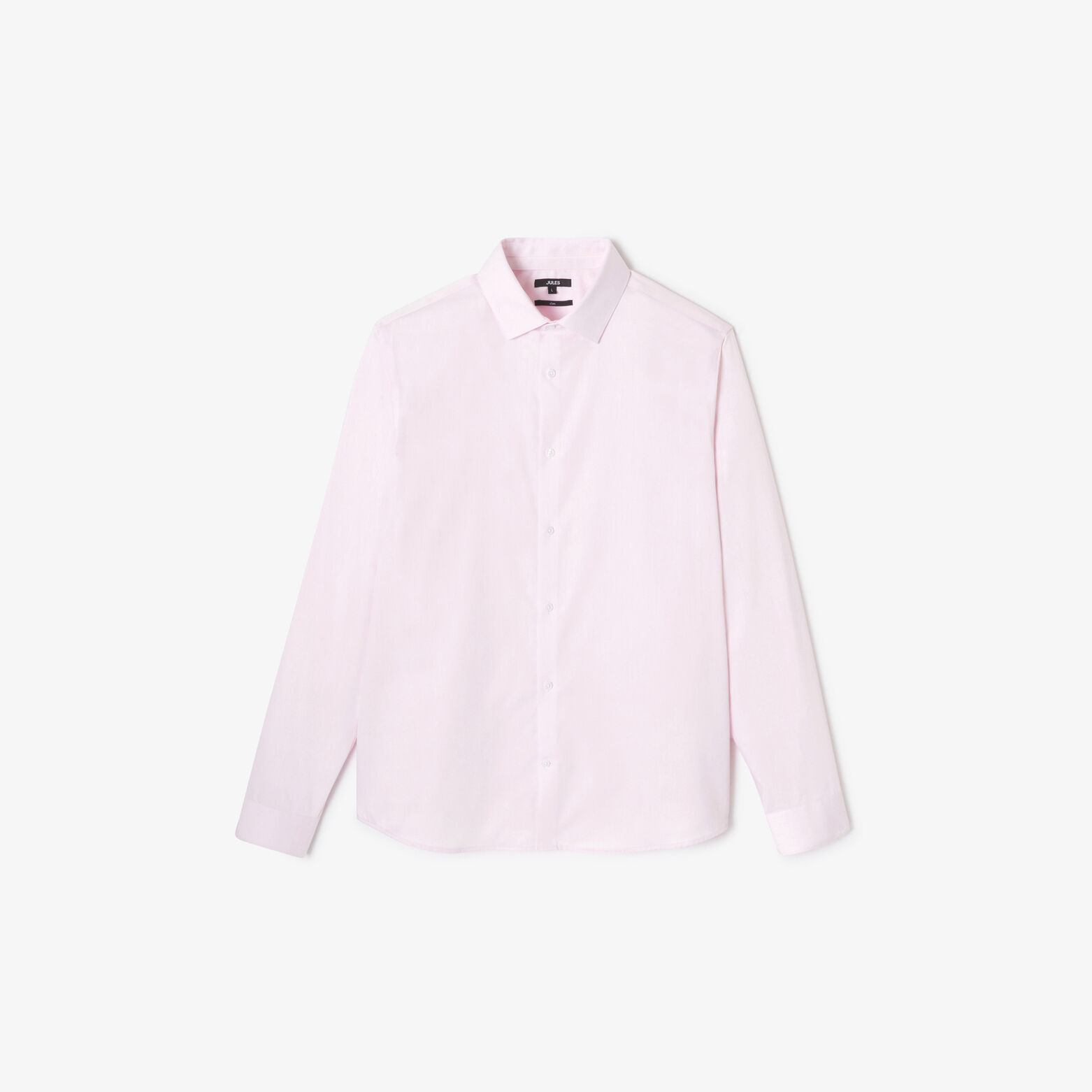 Slim effen strijkvrij hemd in katoen