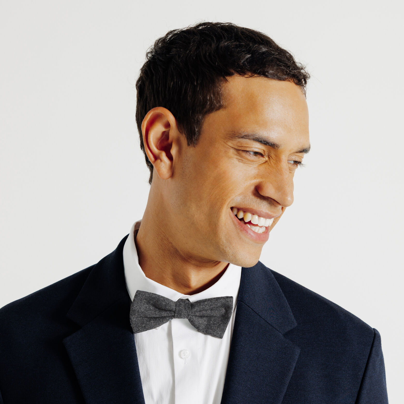 N&oelig;ud papillon en flanelle