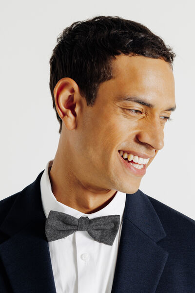 N&oelig;ud papillon en flanelle