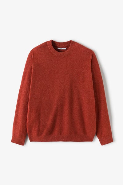 Pull col rond mousseux