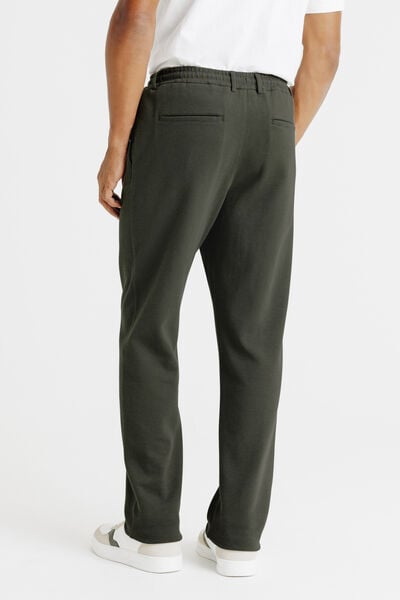 Pantalon chino tapered en maille