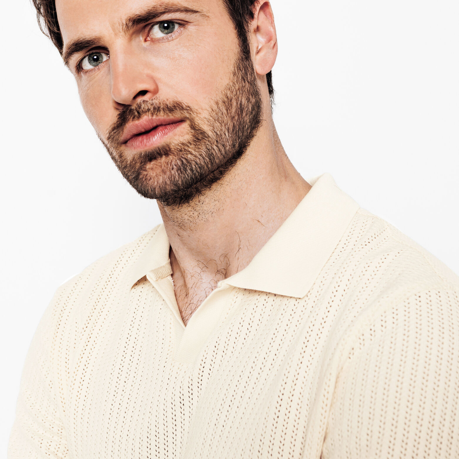 Polo manches courtes rayures verticales