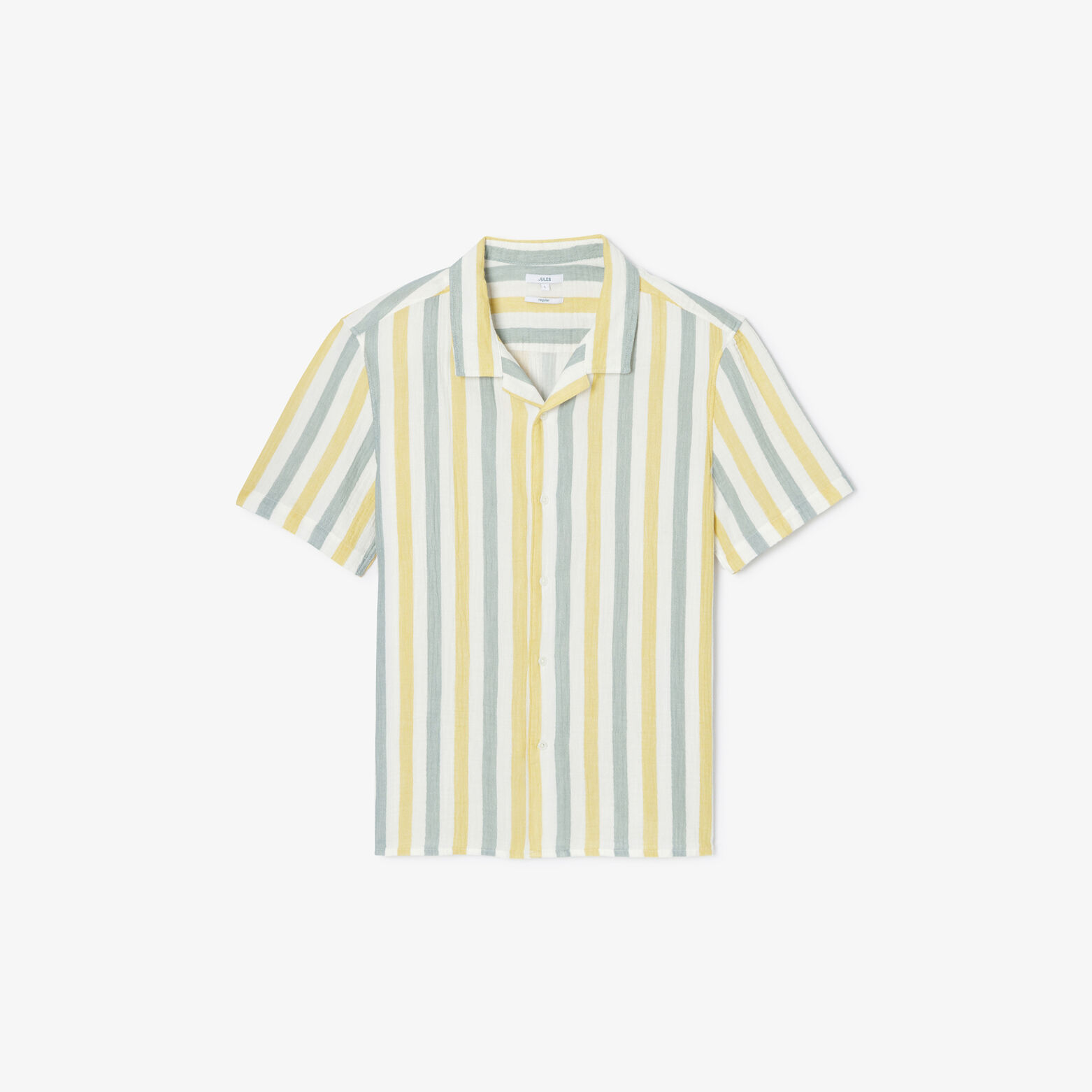 Chemisette en gaze de coton ray&eacute;e