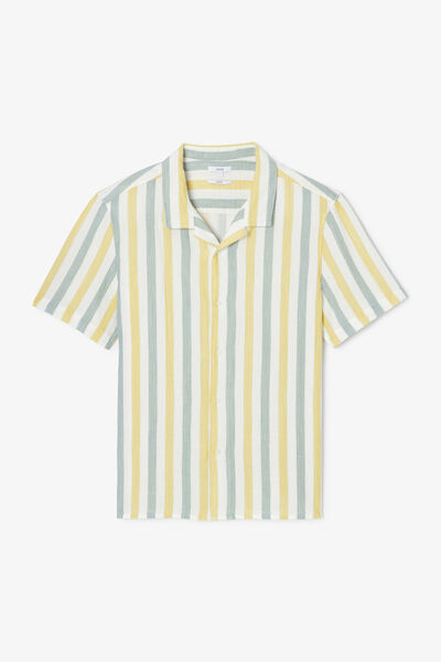 Chemisette en gaze de coton ray&eacute;e