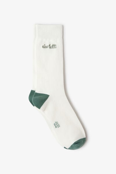 Chaussettes hautes &agrave; message