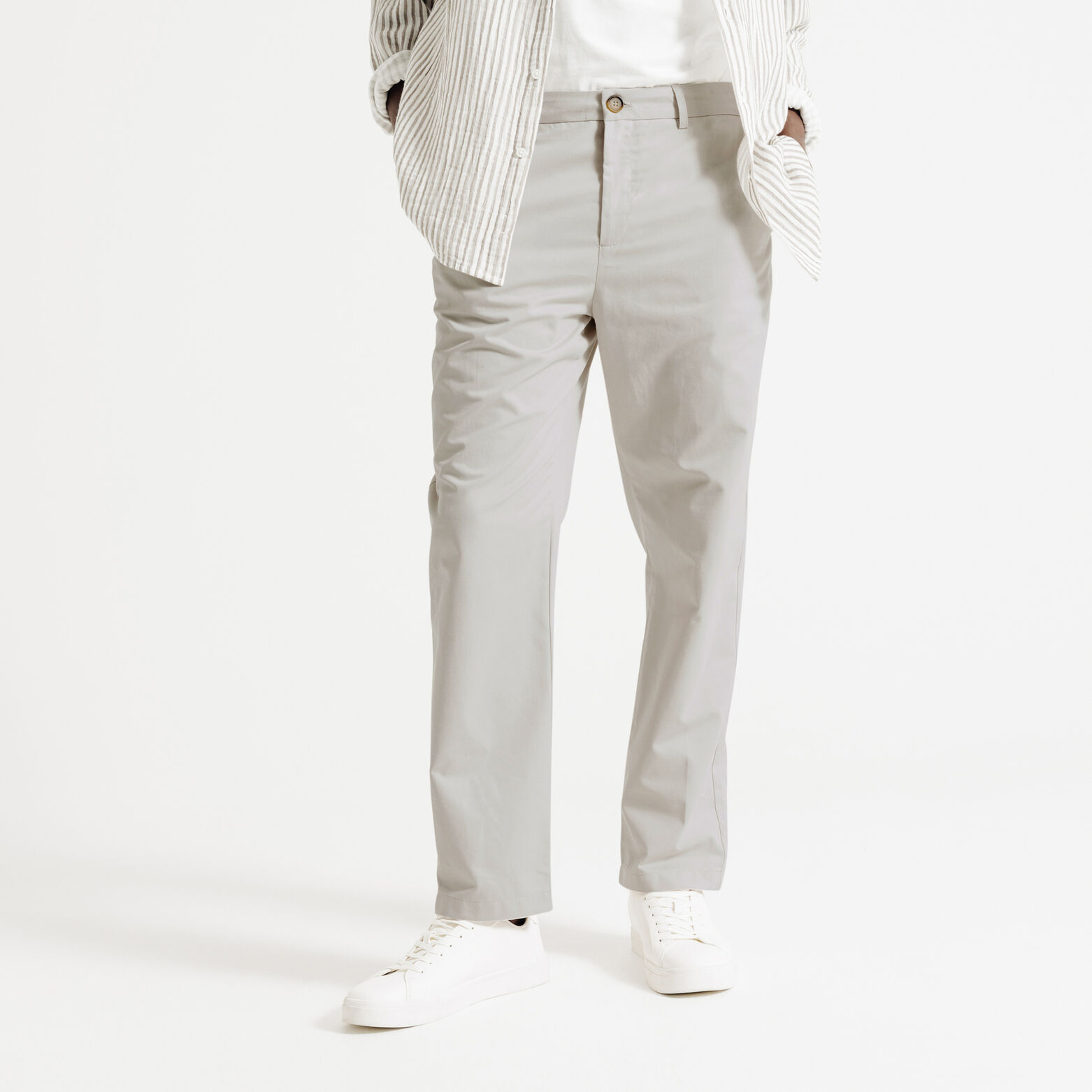 Verkorte tapered fit chinobroek