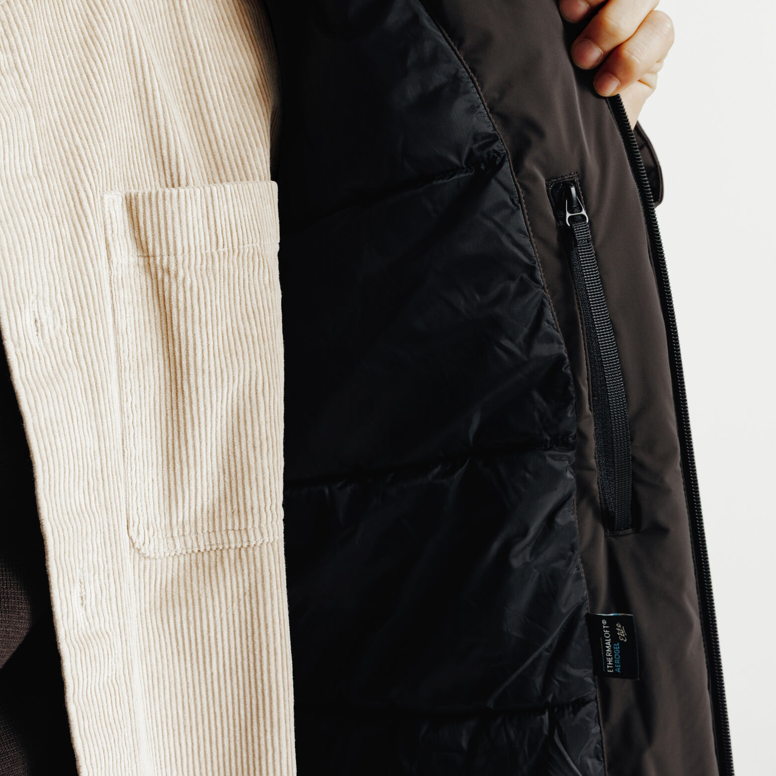 Parka longue &agrave; capuche