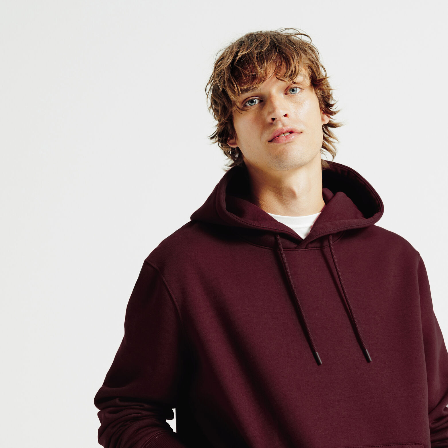 Sweat &agrave; capuche uni