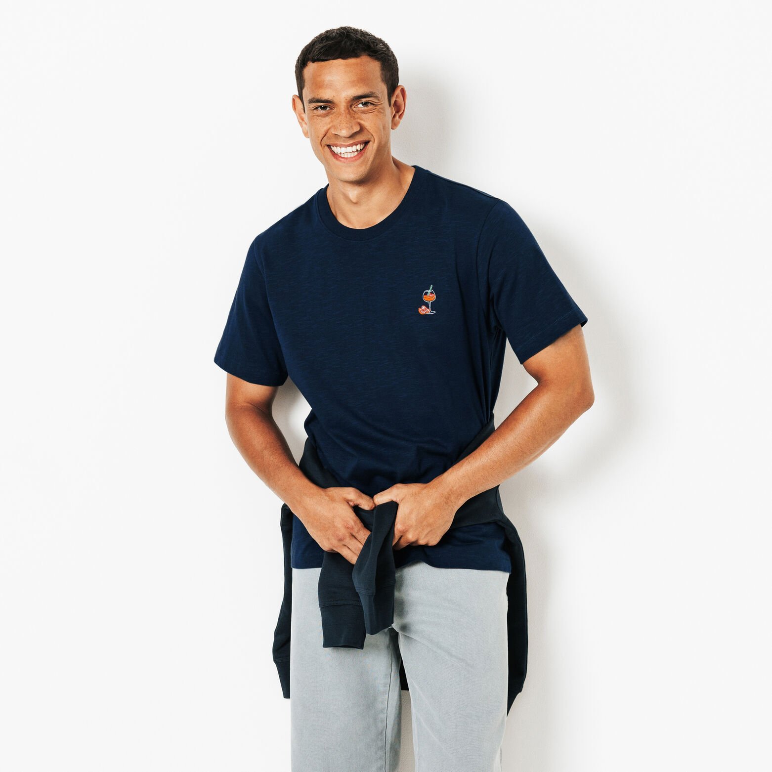 Tee shirt brod&eacute; en coton