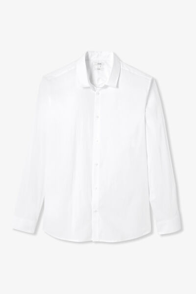 Chemise regular unie coton