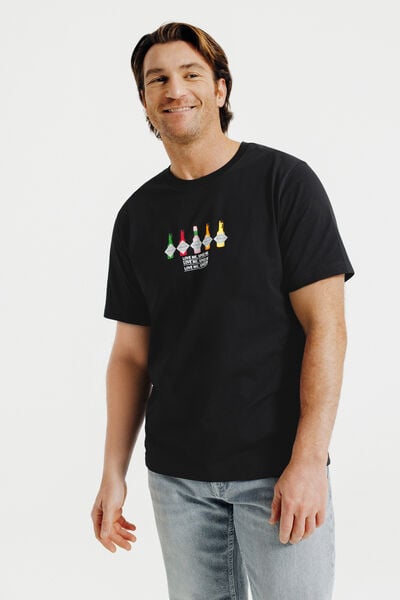 Tee shirt imprim&eacute; poitrine licence Tabasco