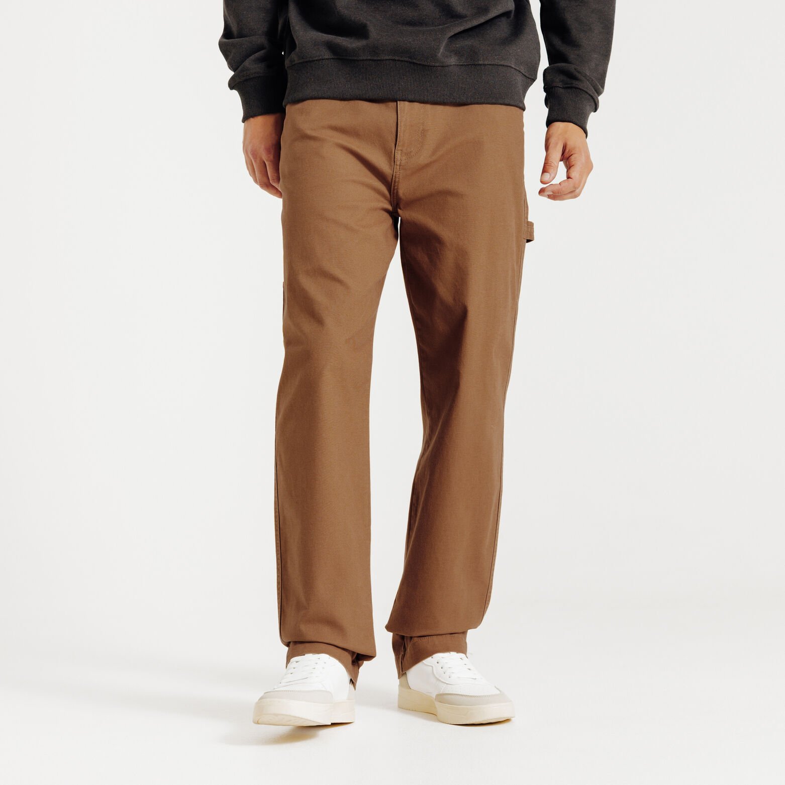 Pantalon charpentier loose mati&egrave;re canvas