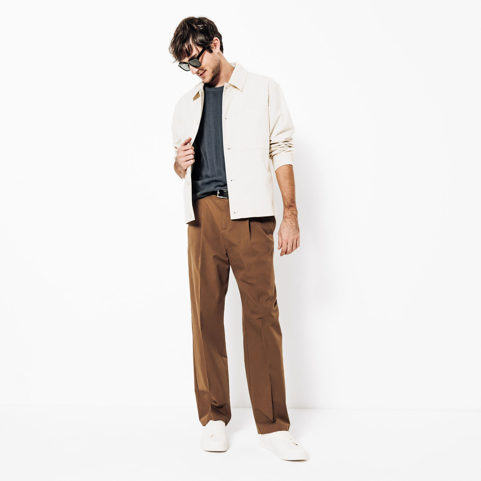 Tee shirt en maille jeux de points