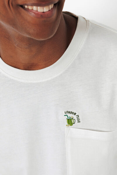 Tee shirt brod&eacute; col rond