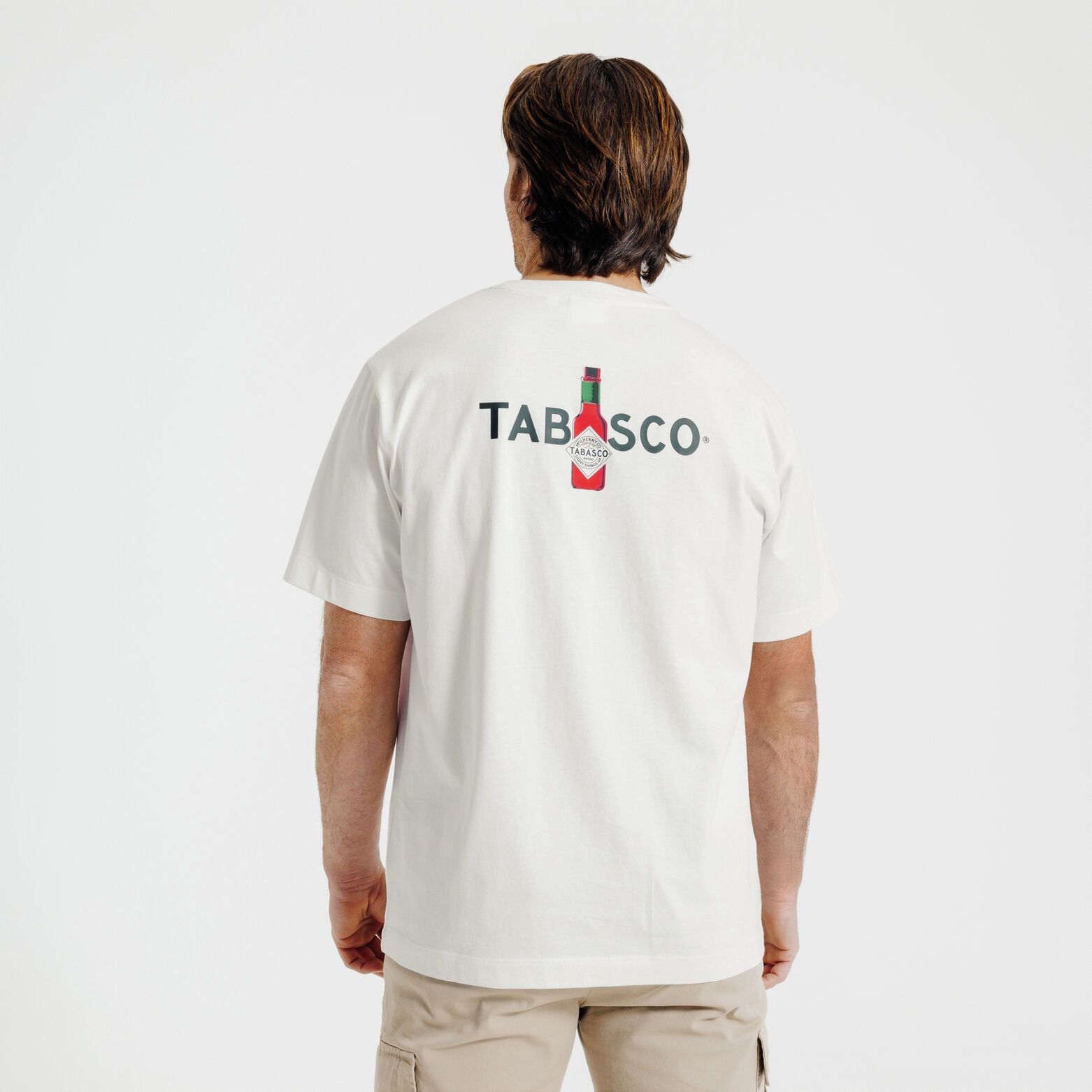 Tee shirt imprim&eacute; poitrine licence Tabasco