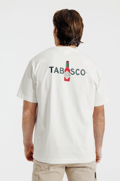 Tee shirt imprim&eacute; poitrine licence Tabasco