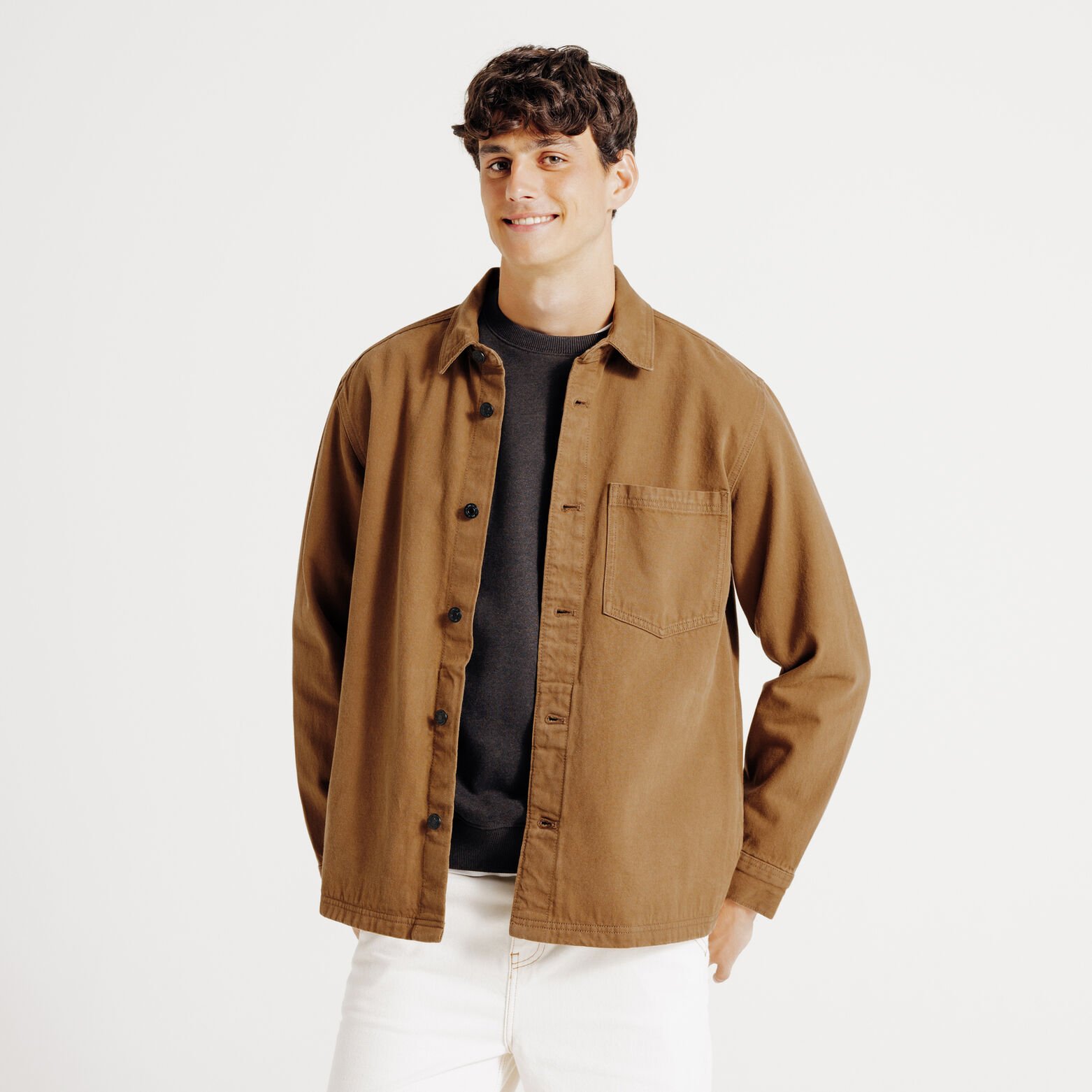 Surchemise en jean coton