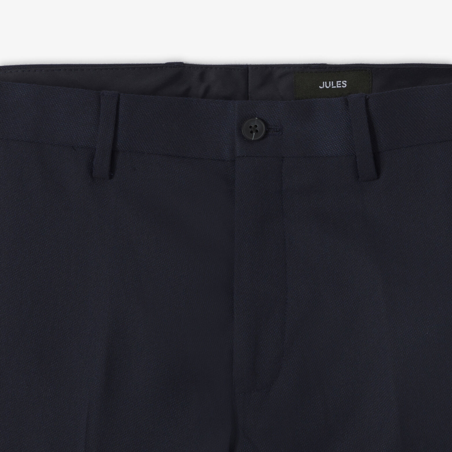 Slim effen kostuumbroek