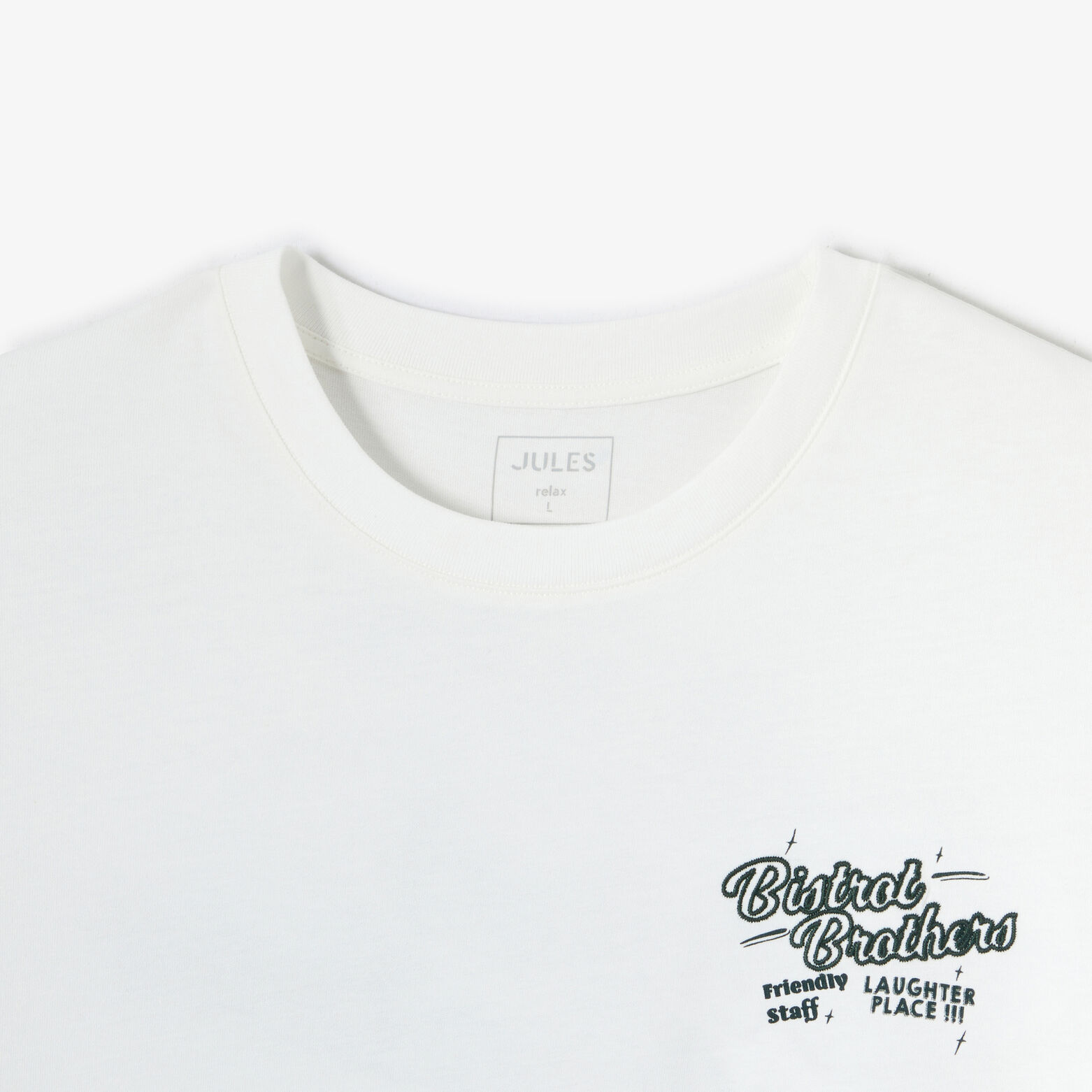 Tee shirt imprim&eacute; "Bistrot Brother" devant et dos