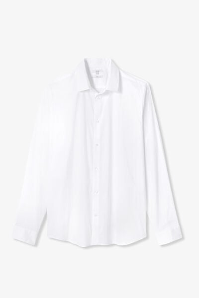 Chemise slim unie coton