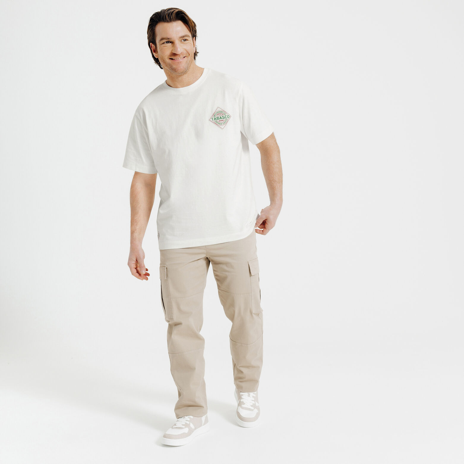 Tee shirt imprim&eacute; poitrine licence Tabasco