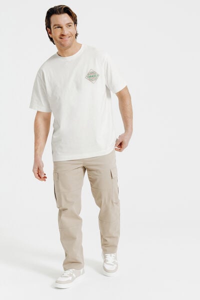 Tee shirt imprim&eacute; poitrine licence Tabasco