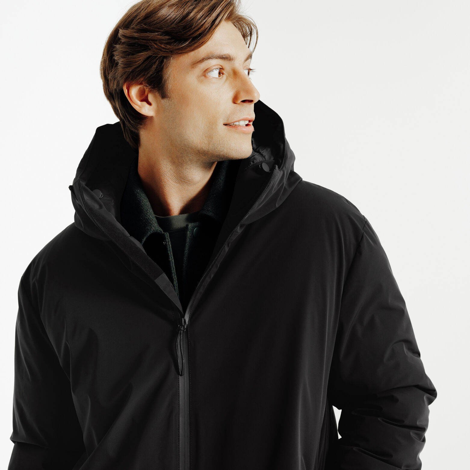 Parka longue &agrave; capuche