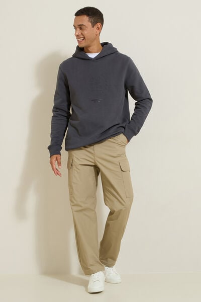 Sweat &agrave; capuche animation relief&eacute;e