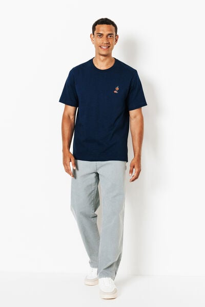 Tee shirt brod&eacute; en coton
